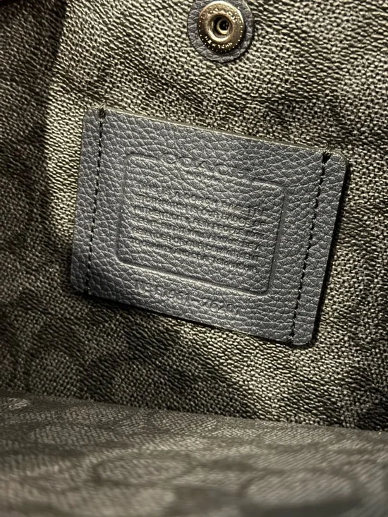 Coach Blue Leather Charlie Briefcase Bag - Picture 9 of 16